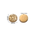 Pendentif Gémeaux en acier inoxydable doré 18K de 20mm avec trou de 1,3mm - Pièce Unique / Or-Gémeaux