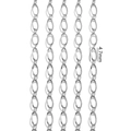 Sleek silver stainless steel 4.7mm oval link chain necklace for minimalist layering - Steel Color Oval Snake Bone Chain