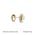 Poliertes Edelstahl-Anhänger-Verbindungselement für DIY-Schmuck in Gold-Finish - Poliertes Gold