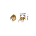 5.5mm gold-plated stainless steel pinch bail for DIY jewelry pendant making - Small 4x6 / Gold