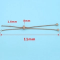 Ρυθμιζόμενο βραχιόλι bolo ροζ χρυσού 1,8 mm με συρόμενη σφαίρα μεγέθους 8 mm - Ροζ χρυσό