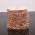Rose gold stainless steel extension chain roll for DIY handmade jewelry and necklaces - Width 2.5 / Rose Gold