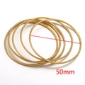 50mm golden stainless steel rings with spiral texture for DIY jewelry making - Linen Texture / 30mm / Gold