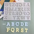 Siliconen mal met hoofdletters voor fondant en chocolade taartdecoratie diy - Gestreepte Hoofdletters