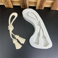 DIY tassel fringe silicone mold for fondant cake decorating and resin craft shapes - Tassel Shape / Gray