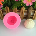 Rosa Silikonform für DIY-Backen und kugelähnliche Blumendekorationen aus Schokolade - Rosa