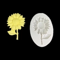 Molde de silicona girasol amarillo DIY para decoración de pasteles y chocolate - Molde Estilo 4