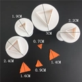 Set de 4 cortadores triangulares para galletas fondant y herramientas de repostería - Estilo Triángulo (Estilo 2)