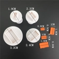 Juego de 4 cortadores rectangulares de plástico blanco para galletas y fondant - Estilo Rectángulo (Estilo 1)
