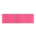 Pink diamond lace silicone fondant cake mold featuring intricate floral scroll patterns - Pink Lace Style