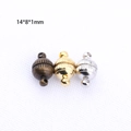 Magnetische metalen sluitingen in goud, zilver en brons voor DIY kettingen en armbanden - 14*8*1mm / Zilver