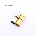 Golden and silver DIY magnetic jewelry clasps for bracelets with 16x7x6mm dimensions - Gold / 16*7*6mm