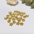18k gold plated hexagonal star flower bead caps for DIY jewelry making accessories - Hexagonal Star Embossed Style (ZYN-AM21G)