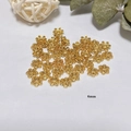 Detail von 6mm 18k vergoldeten Blumenperlenkappen für DIY Schmuckherstellung Zubehör - Sechsblättrige Gestapelte Blume (ZYN-AM14G)