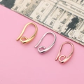 DIY hypoallergenic earring hooks in gold, silver and rose gold finishes for jewelry making - Smooth Teardrop Style / Gold