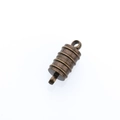 Antiek bronzen magneetsluiting met ring voor het maken van DIY kettingen en sieraden - Cyaan brons