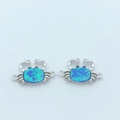 Connecteur crabe en opale bleue et cuivre doré avec double anneaux pour bijoux DIY - Connecteur Forme Crabe (Turtle)