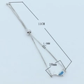 Bracelet connecteur dauphin en opale et cuivre plaqué or avec chaîne box ajustable - Bracelet Dauphin Ajustable
