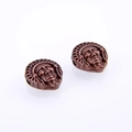 Zinc alloy vintage Indian chief head charm beads for DIY bracelet and necklace jewelry - Antique Red Copper