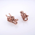 Retro bronze dragon head charms for DIY jewelry making and handmade accessory designs - Antique Rose Gold