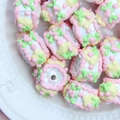 Mini perles de dessert en résine avec texture crème pour bijoux DIY et chaînes de téléphone - Perle Blanche Crème Rose Jaune Cerise