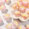 Cuentas de estrella degradadas rosa y amarillo para joyas DIY y accesorios de móvil - Degradado Rosa Amarillo Rojo