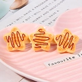 Cute star waffle resin hair clip with chocolate glaze for girls and students - Star Chocolate Bread
