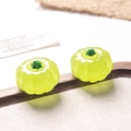 Accessoires de citrouille en résine vert citron lumineux pour bricolage d'Halloween - Style B / Vert Clair Lumineux