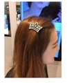 Elegante fermaglio per capelli a corona con perle, accessorio per capelli in stile coreano - Oro