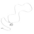 Collana d'argento con ciondolo a sacchetto di soldi e segno del dollaro per donna - Stile Pendaglio Sacco di Soldi Argentato e Simbolo Dollaro (X704-3) / Argento