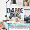 Adesivo murale traslucido con controller di gioco e motivo galassia per sala da gioco - Vortice di Particelle (Traslucido)