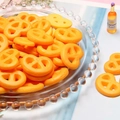 Detailed view of miniature resin butterfly cookies for DIY crafts and dollhouse decor - Heart-Shaped Cookie