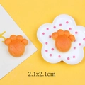 Miniature resin cat claw bread accessory for DIY crafts measuring 2.1x2.1cm size - Bear Claw Bread