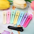 Set of 8 colorful 5cm matte U-shaped metal hair clips in candy colors for girls - Mixed Colors