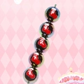 Cuentas acrílicas irisadas de calcetín navideño para joyería DIY y accesorios móviles - Negro Perlado Y Calcetín De Navidad