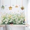 Stickers muraux marguerites avec lampes suspendues et papillons pour décor de maison - 06 Yilianzhijia Lampe Marguerite
