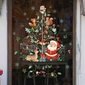 Stickers de Noël pour fenêtres avec Père Noël et animaux de la forêt Merry Christmas inclus - Style Animaux de la Forêt de Noël (SDJ2303) / Moyen