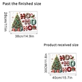 Kerstboom muursticker met HO HO HO luipaard print belettering en cadeau dozen decoratie - SD-69 Kerstboom