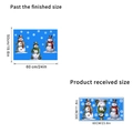 Pegatinas de pared de muñeco de nieve de Navidad con copos para ventanas y puertas de vidrio - Muñeco de Nieve Bufanda Rama Copo / Embalaje Individual en Bolsa