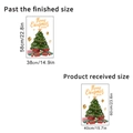Pegatina estática de árbol de Navidad 2026 con cajas de regalo para escaparate - 40x60cm / Regalos de Árbol de Navidad
