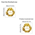 Golden Christmas wreath window sticker with Merry Christmas greeting and dimension details - Gold Christmas Ball Static 40*40CM Bagged