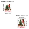 Weihnachtsbaum Wandtattoo mit Mädchen und Geschenken für Wohnkultur 33x28cm - SD-80 Weihnachtsbaum Geschenk (30*35cm)