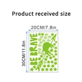 Leuchtende Koala Wandsticker mit Sternen und BE BRAVE Text in der Größe 20x30cm - DD-14MM Koala Sterne-20*30CM