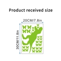 Luminous green dinosaur and butterfly wall stickers set with 20x30cm layout dimensions - Butterfly And Dinosaur Style (AA-8)