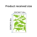Leuchtende Dinosaurier Wandsticker Set mit Maßen 20x30cm für Heimwand Dekoration - Dinosaurier-Thema / Standardgröße