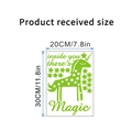 Pegatina de pared de unicornio luminoso con estrellas y frase, 20x30cm decoración hogar - AA-3 Unicornio Estrellas-20*30CM En Bolsa