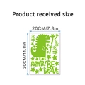 Stickers muraux dinosaures fluorescents avec étoiles pour décoration de chambre d'enfant - AA-5 Dinosaure Dessin Animé Lumineux-20x30CM En Sac
