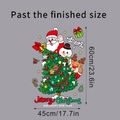 Adesivi natalizi per finestre con Babbo Natale e renne, dimensioni di 60x45cm - Stile Mix Elementi Natalizi (JD013)