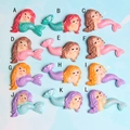 Ciondoli a sirena in resina per fermagli e slime fai-da-te in 12 stili colorati - Multicolore