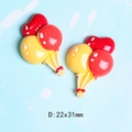 Vista de detalle de accesorios de resina de globos rojos y amarillos 22x31mm para DIY - Racimo de Globos Rojo y Amarillo (D) / 22x31mm